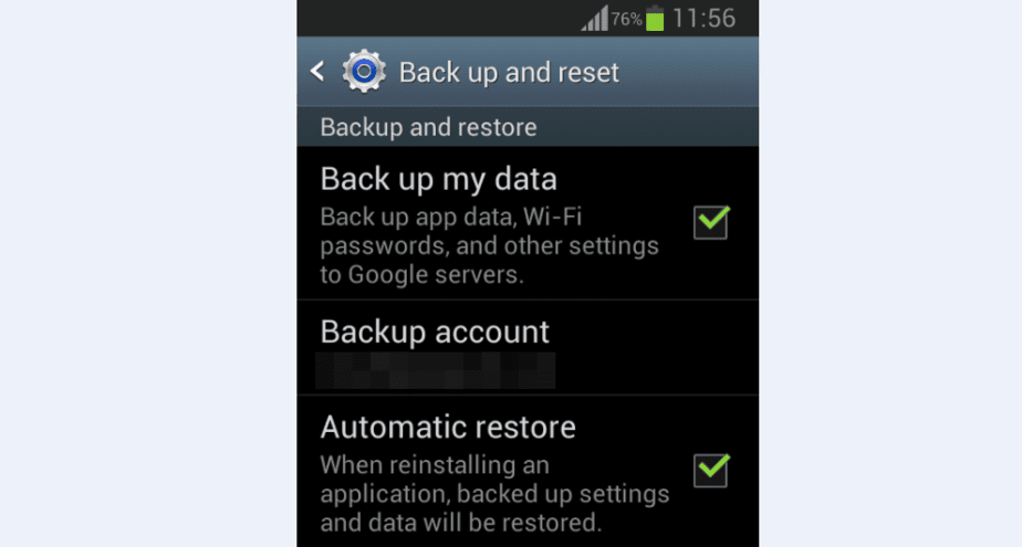 Android Backup options
