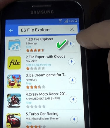 ES File Explorer for Samsung FRP