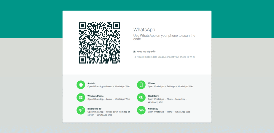 Whatsapp web application